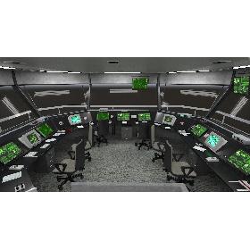 Air Traffic Tower Interior 3D model